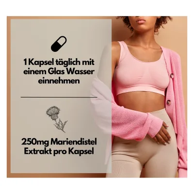 EXVital® Mariendistel Komplex Kapseln mit Artischocke & Löwenzahn, 180 Kapseln