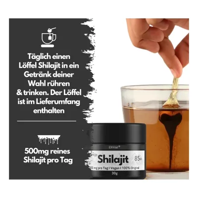 EXVital® Mumijo Shilajit Harz 85+, 30 g