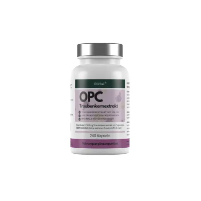 EXVital® OPC Traubenkernextrakt Kapseln, hochdosiert, 240 Kapseln