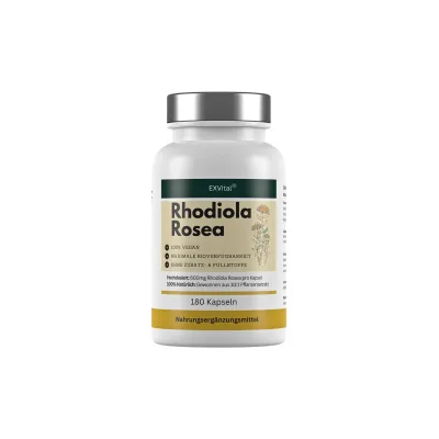 EXVital® Rhodiola Rosea Kapseln, hochdosiert, 180 Kapseln
