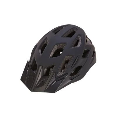 Fahrradhelm, stoßfeste Hartschaum-Innenschale, mit LED-Licht und Reflektionsstreifen, Größe: 55-58 cm, Farbe: schwarz