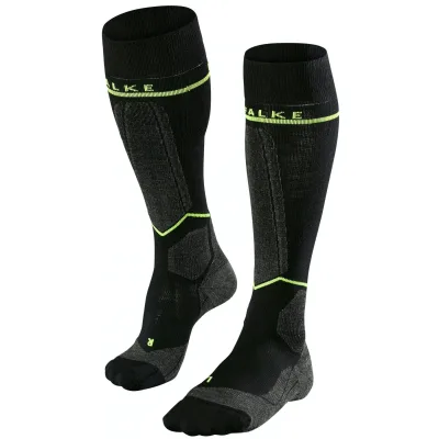 Falke SK Energizing, Skisocken, Herren, Black-Lightning