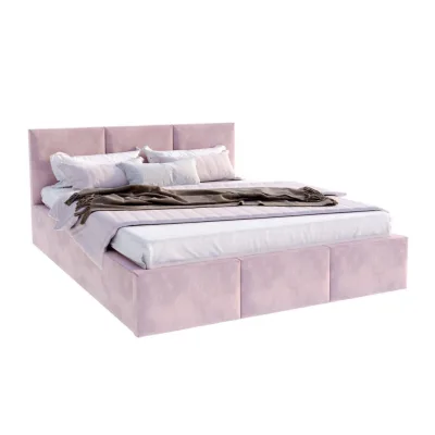 FDM Polsterbett Hellrosa 160x200 cm