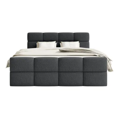 Fedve Boxspringbett Schwarz 200x200 cm