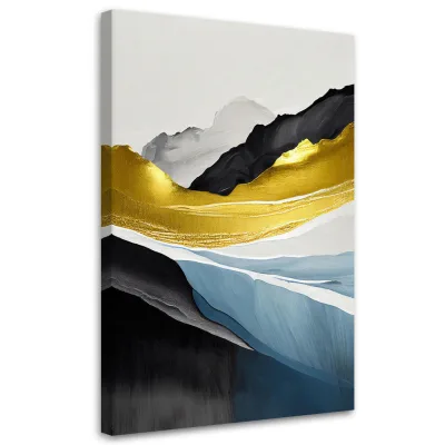 Feeby Leinwandbild Blau 60x90 cm