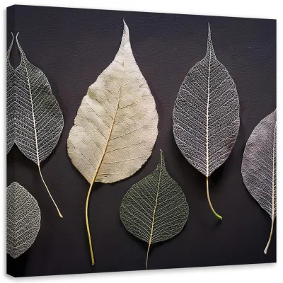 Feeby Leinwandbild Grau 40x40 cm