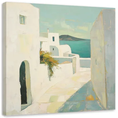 Feeby Leinwandbild Grau 60x60 cm