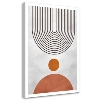 Feeby Leinwandbild Grau 80x120 cm