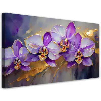 Feeby Leinwandbild Lila 120x60 cm