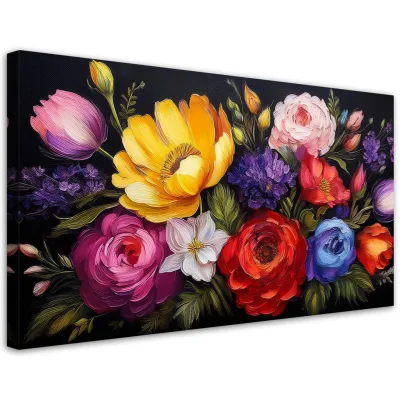 Feeby Leinwandbild Mehrfarbig 100x50 cm