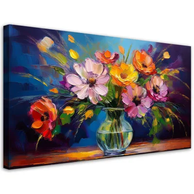 Feeby Leinwandbild Mehrfarbig 120x60 cm