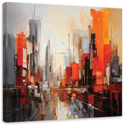 Feeby Leinwandbild Mehrfarbig 30x30 cm