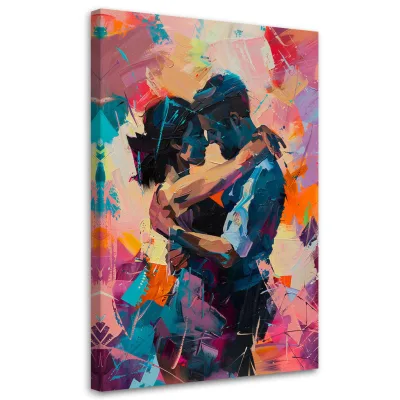 Feeby Leinwandbild Mehrfarbig 80x120 cm