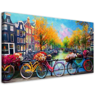 Feeby Leinwandbild Mehrfarbig 80x40 cm