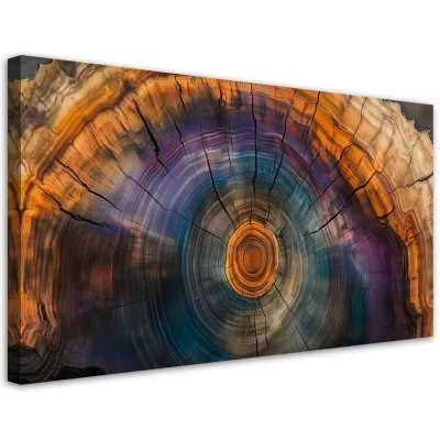 Feeby Leinwandbild Orange 120x60 cm