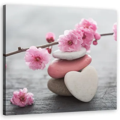 Feeby Leinwandbild Pink 30x30 cm