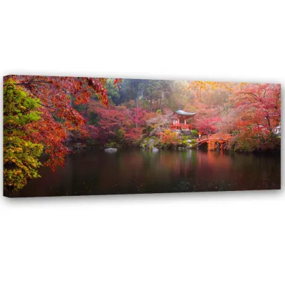 Feeby Leinwandbild Rot 150x50 cm