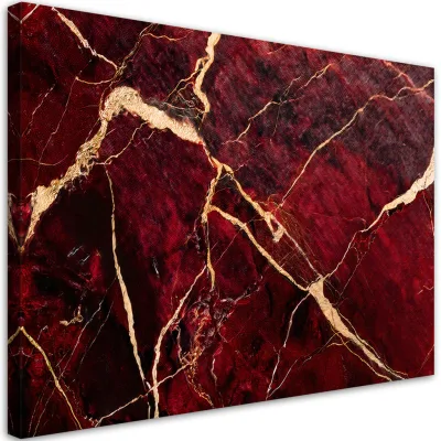 Feeby Leinwandbild Rot 90x60 cm