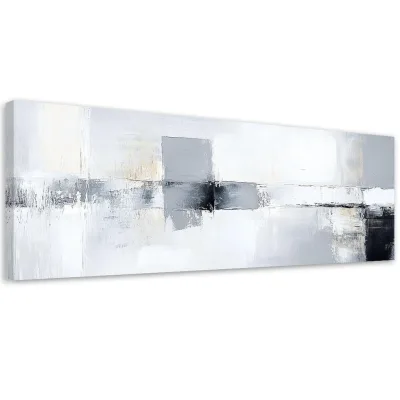 Feeby Leinwandbild Weiß 120x40 cm