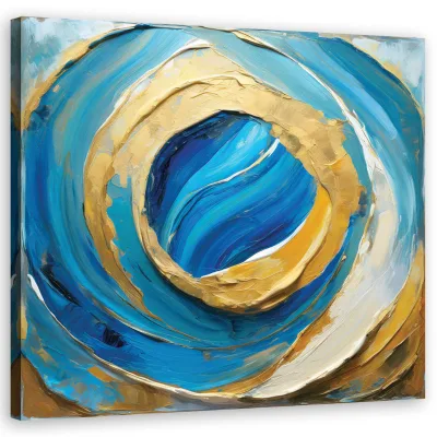 Feeby Wandbild Blau 40x40 cm