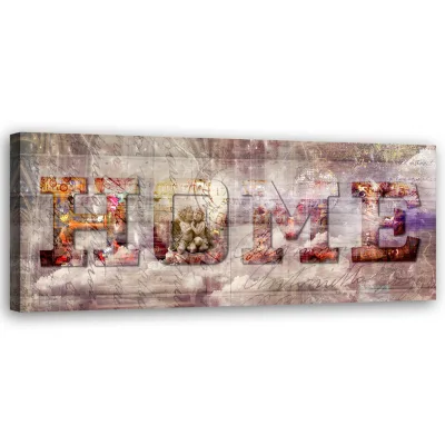 Feeby Wandbild Braun 90x30 cm