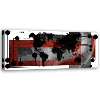 Feeby Wandbild Grau 90x30 cm