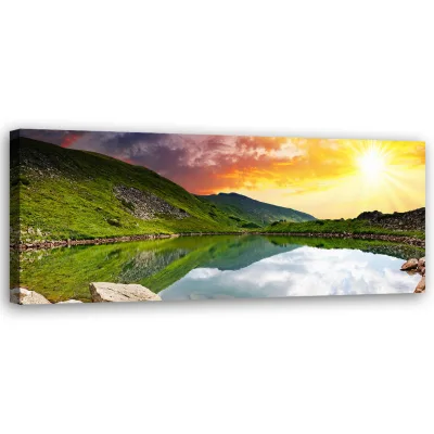 Feeby Wandbild Grün 90x30 cm