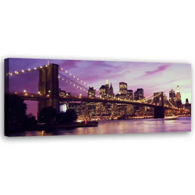 Feeby Wandbild Lila 90x30 cm
