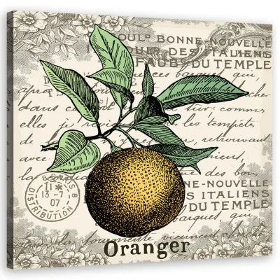 Feeby Wandbild Orange 50x50 cm