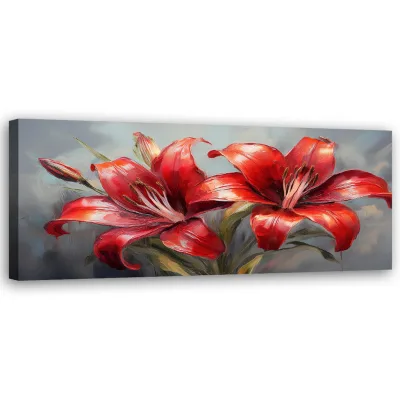 Feeby Wandbild Rot 90x30 cm