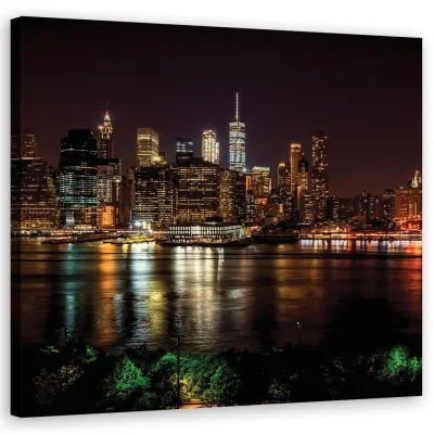 Feeby Wandbild Schwarz 40x40 cm