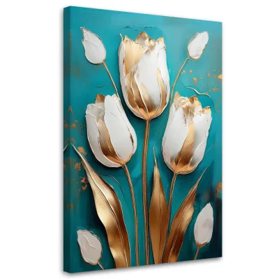 Feeby Wandbild Türkis 60x90 cm
