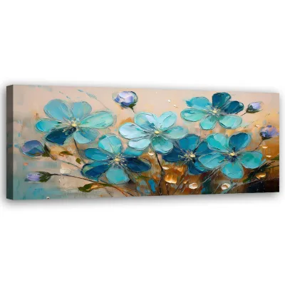 Feeby Wandbild Türkis 90x30 cm
