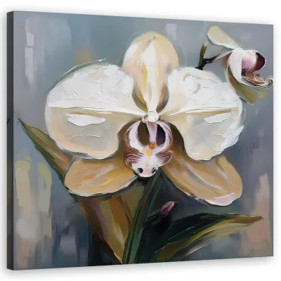 Feeby Wandbild Weiß 30x30 cm