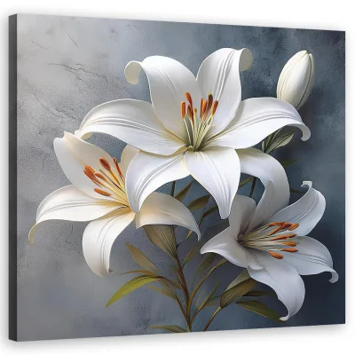 Feeby Wandbild Weiß 50x50 cm