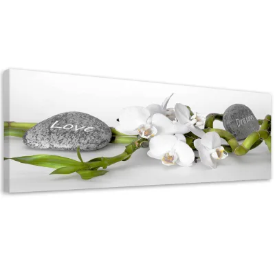 Feeby Wandbild Weiß 90x30 cm
