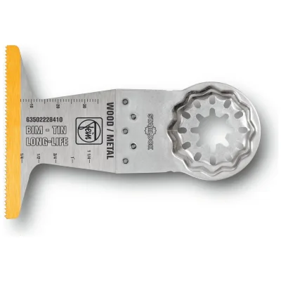 FEIN Sägeblatt E-Cut Bi-Metall mit TiN-Beschichtung, Länge 50 mm, Breite 65 mm, VE