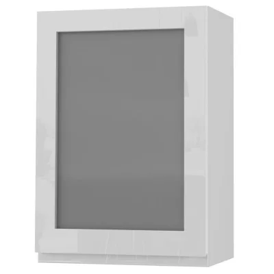 Feldmann-Wohnen Hängeschrank Weiß Hochglanz, Weiß 50x72x32.5 cm