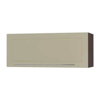 Feldmann-Wohnen Klapphängeschrank Creme, Dunkelgrau 90x36x32.5 cm