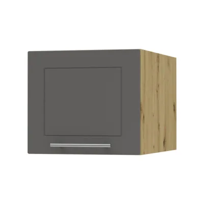 Feldmann-Wohnen Klapphängeschrank Graphit, Eiche Artisan 40x36x59 cm