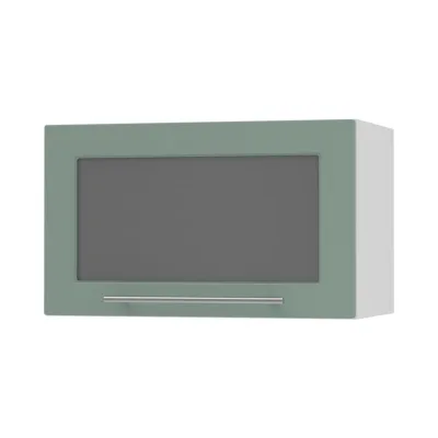 Feldmann-Wohnen Klapphängeschrank Mintgrün, Weiß 60x36x32.5 cm