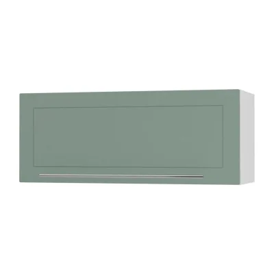 Feldmann-Wohnen Klapphängeschrank Mintgrün, Weiß 90x36x32.5 cm