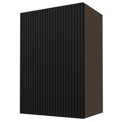 Feldmann-Wohnen Küchenhängeschrank Schwarz, Dunkelgrau 50x72x32.5 cm