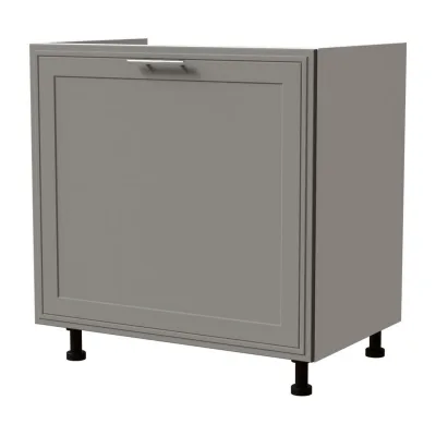 Feldmann-Wohnen Spülenunterschrank Grau, Weiß 80x82x50 cm