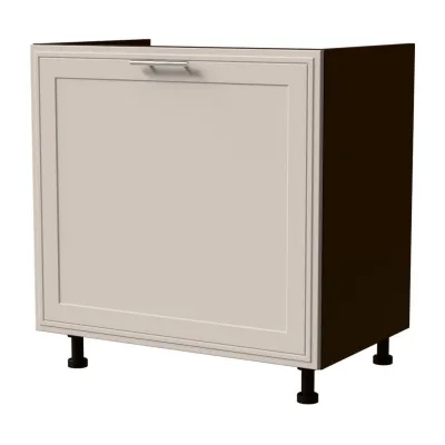 Feldmann-Wohnen Spülenunterschrank Kaschmir, Dunkelgrau 80x82x50 cm