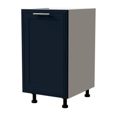 Feldmann-Wohnen Unterschrank Dunkelblau, Weiß 45x82x50 cm
