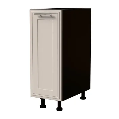 Feldmann-Wohnen Unterschrank Kaschmir, Schwarz 30x82x50 cm
