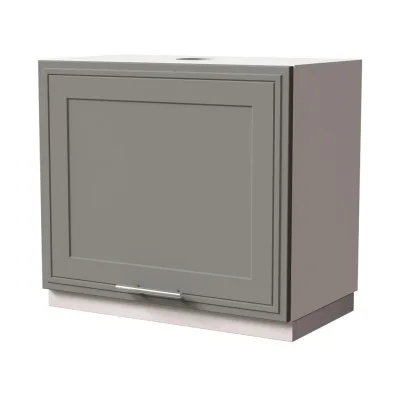 Feldmann-Wohnen Wrasenschrank Grau, Weiß 60x50x32.5 cm