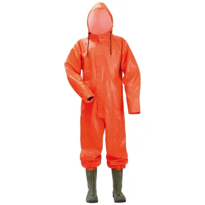 Feldtmann Schutzanzug orange + angeschweißte Stiefel S5 Gr. M, Schuhgr.