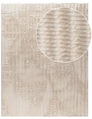Fellteppich Arnia creme 80x150 cm